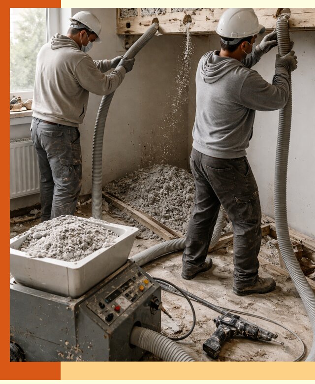 Заполнение пустот перекрытий пеной и наполнителями в Сергиевом Посаде