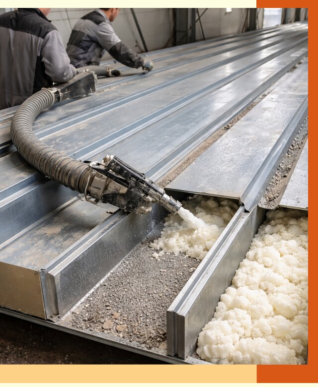 Заполнение пустот кровельных панелей в Сергиевом Посаде от 7368 руб. под ключ | ТепломастерСгп