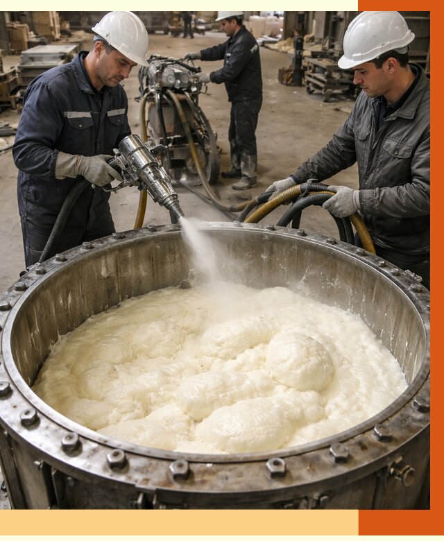 Заливка ППУ в емкости в Сергиевом Посаде от 7420 руб. — утепление емкости под ключ | ТепломастерСгп