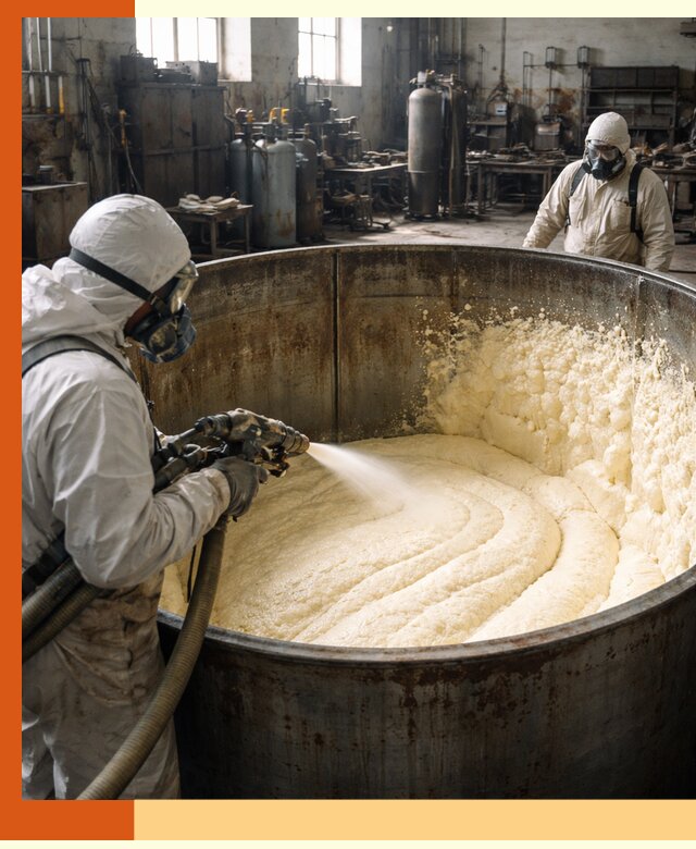 Заливка ппу в емкости с полной изоляцией и герметизацией в Сергиевом Посаде