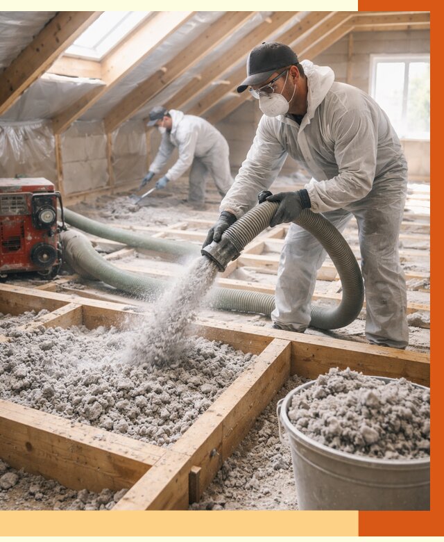 Утепление эковатой в Сергиевом Посаде от 3019 руб./м2 — монтаж и задувка | ТепломастерСгп