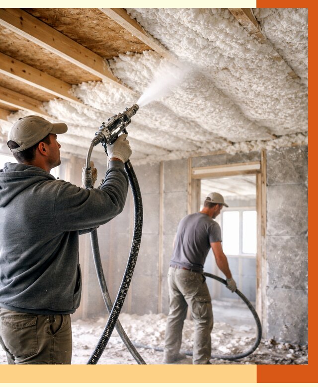 Утепление пеноизолом в Сергиевом Посаде от 1637 руб./м2 под ключ | ТепломастерСгп