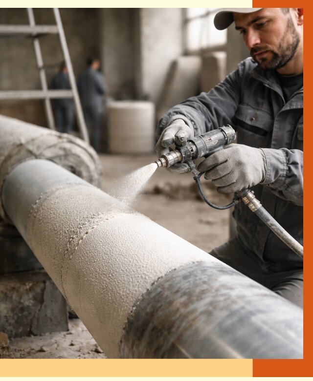 Утепление труб жидкой теплоизоляцией в Сергиевом Посаде от 7676 руб. под ключ | ТепломастерСгп