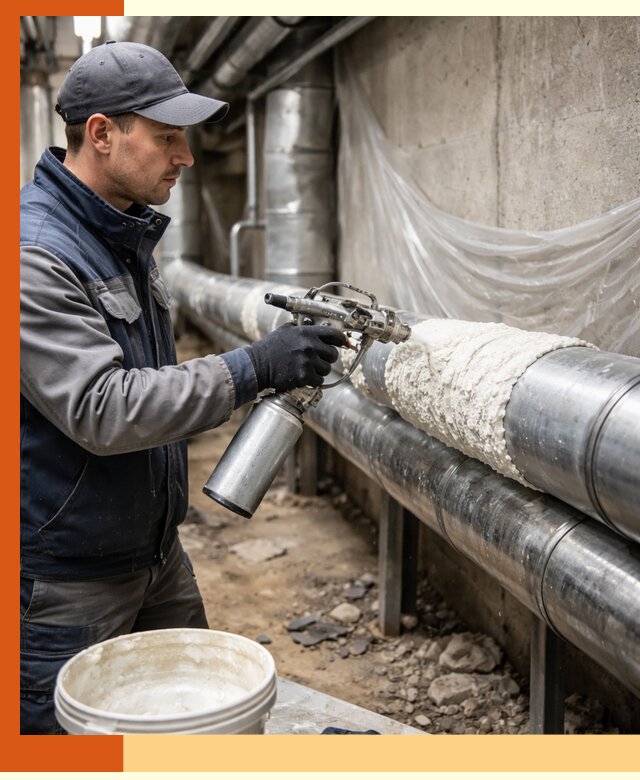 Утепление труб жидкой теплоизоляцией в Сергиевом Посаде