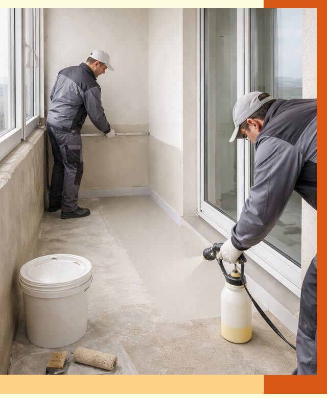 Утепление балкона жидкой теплоизоляцией в Сергиевом Посаде от 5885 руб./м2 | ТепломастерСгп