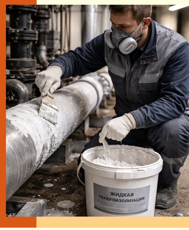 Утепление оборудования жидкой теплоизоляцией в Сергиевом Посаде