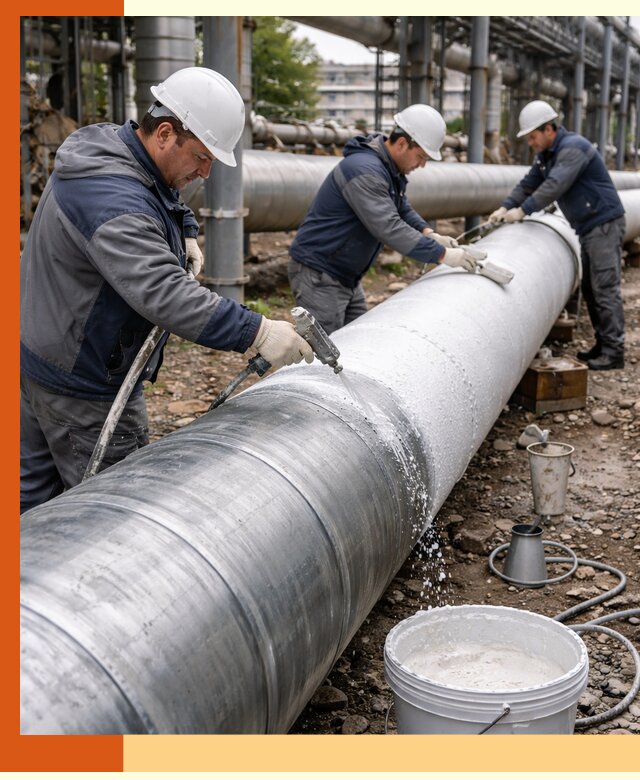 Утепление теплотрассы жидкой теплоизоляцией в Сергиевом Посаде