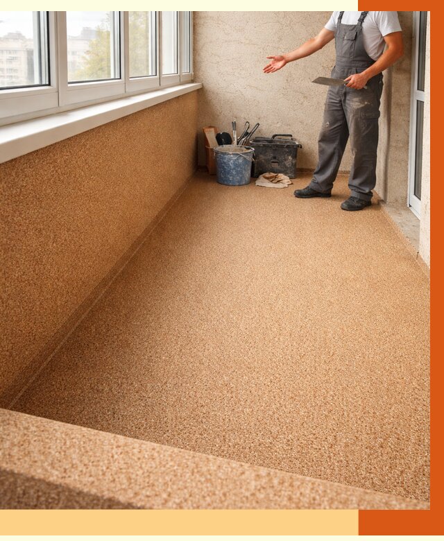 Утепление балкона жидкой пробкой в Сергиевом Посаде от 3735 руб/м² под ключ | ТепломастерСгп