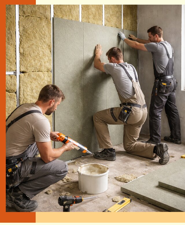 Профессиональная шумоизоляция стен в Сергиевом Посаде для квартир и домов