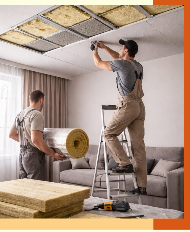 Шумоизоляция потолка в Сергиевом Посаде от 2303 руб. под ключ | Профессионально — ТепломастерСгп