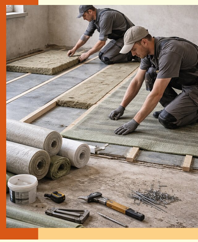 Шумоизоляция пола в Сергиевом Посаде — профессиональная звукоизоляция помещений