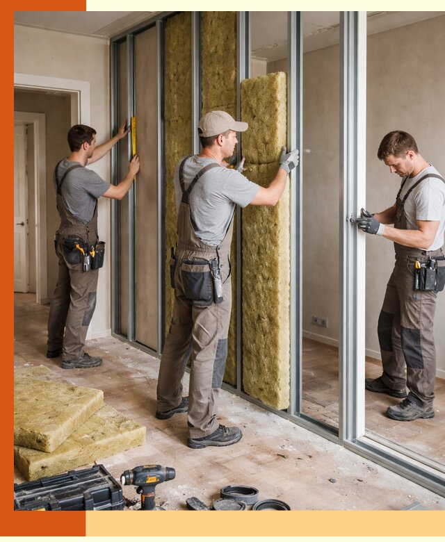 Шумоизоляция межкомнатных перегородок в Сергиевом Посаде эффективно и надёжно