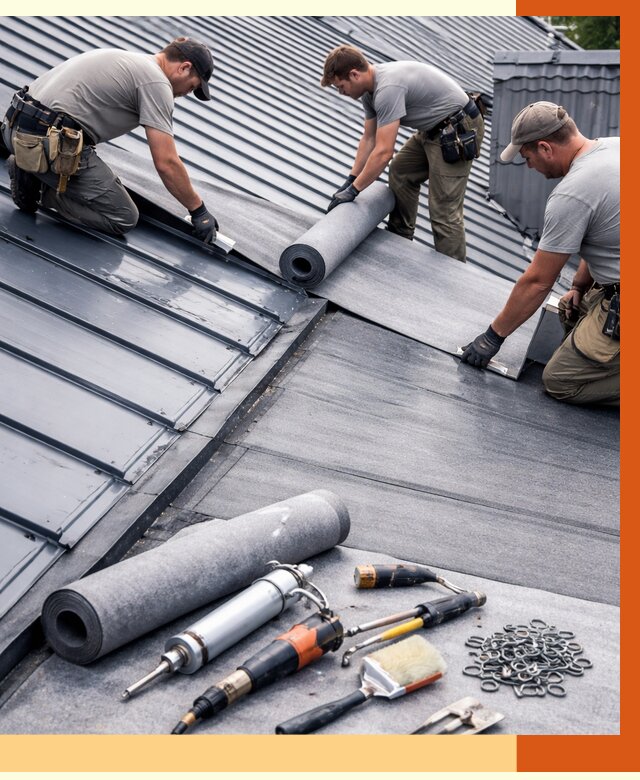 Гидроизоляция металлической кровли полимочевиной в Сергиевом Посаде от 8699 руб. | ТепломастерСгп