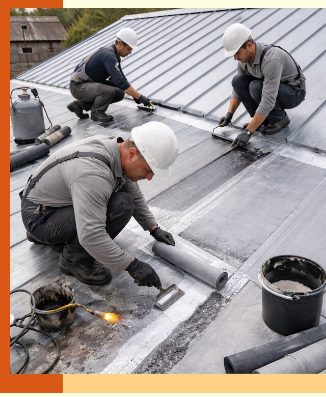 Гидроизоляция металлической кровли с гарантией в Сергиевом Посаде