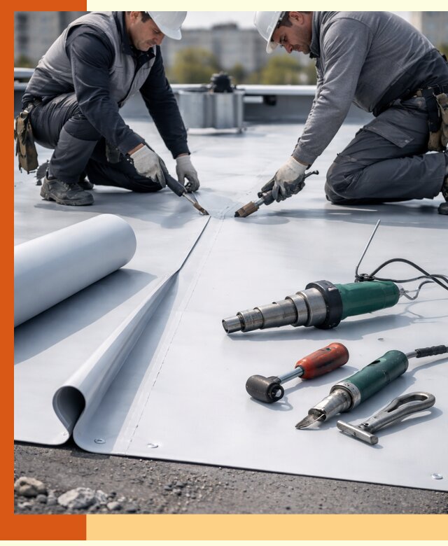 Гидроизоляция мембранной кровли в Сергиевом Посаде: монтаж и ремонт быстро