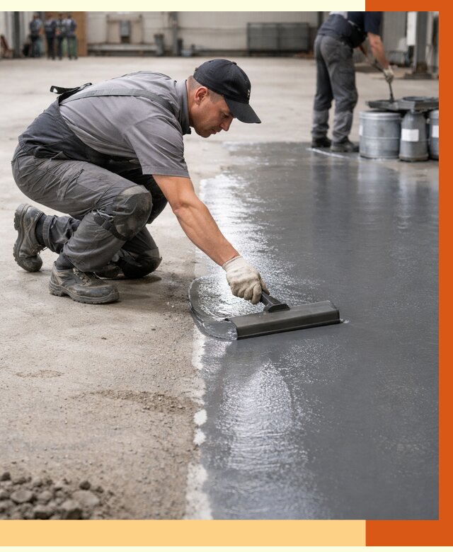 Гидроизоляция промышленного пола в Сергиевом Посаде от 1228 руб./м2 — ТепломастерСгп специалисты под ключ