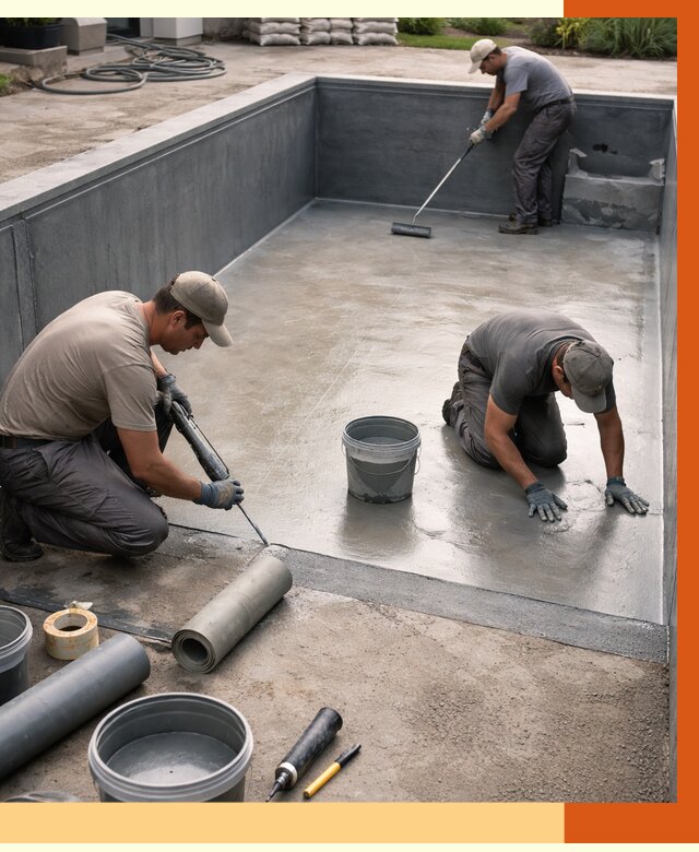 Профессиональная гидроизоляция бассейна в Сергиевом Посаде от 6652 руб. за м2 | ТепломастерСгп