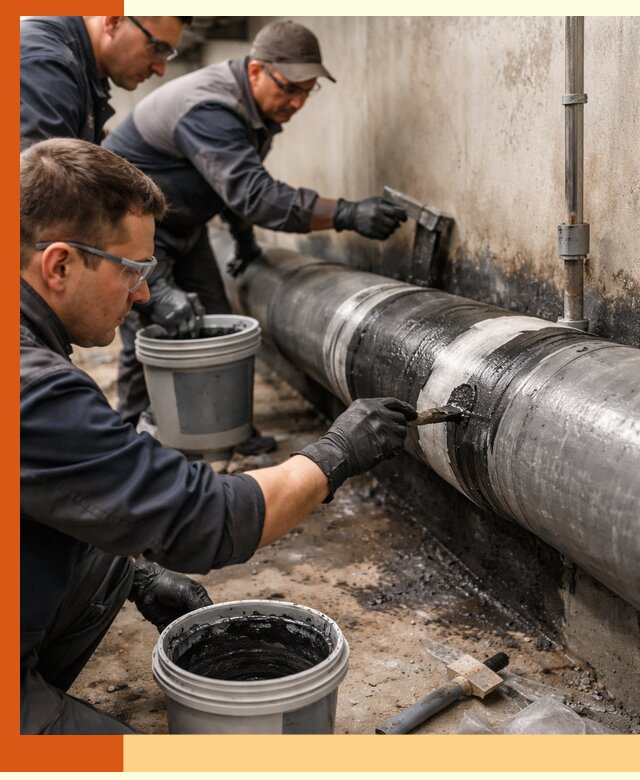 Гидроизоляция труб в Сергиевом Посаде — защита и герметизация коммуникаций