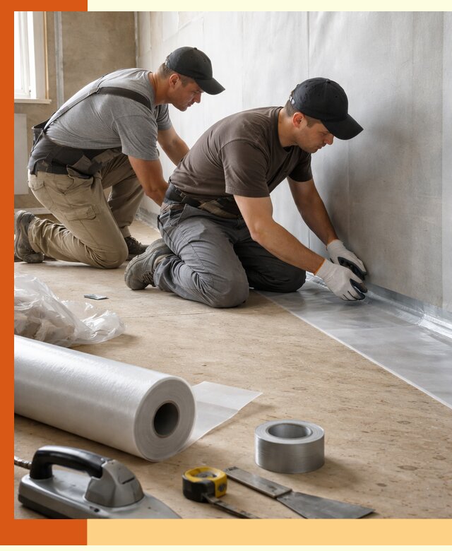 Монтаж пароизоляции для дома и помещений в Сергиевом Посаде