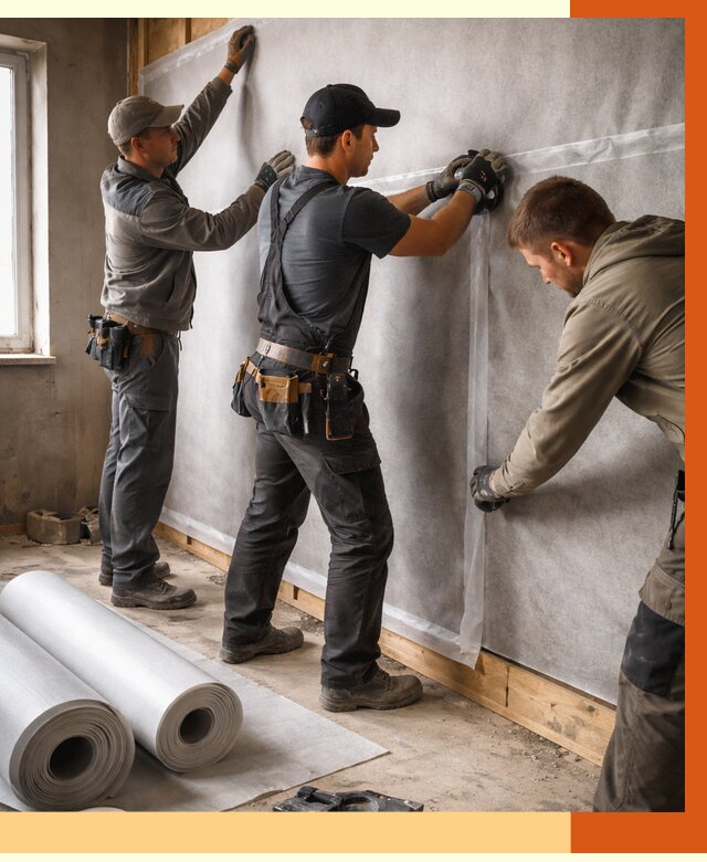 Монтаж ветроизоляции в Сергиевом Посаде от 4605 руб./м2 — профессионально | ТепломастерСгп