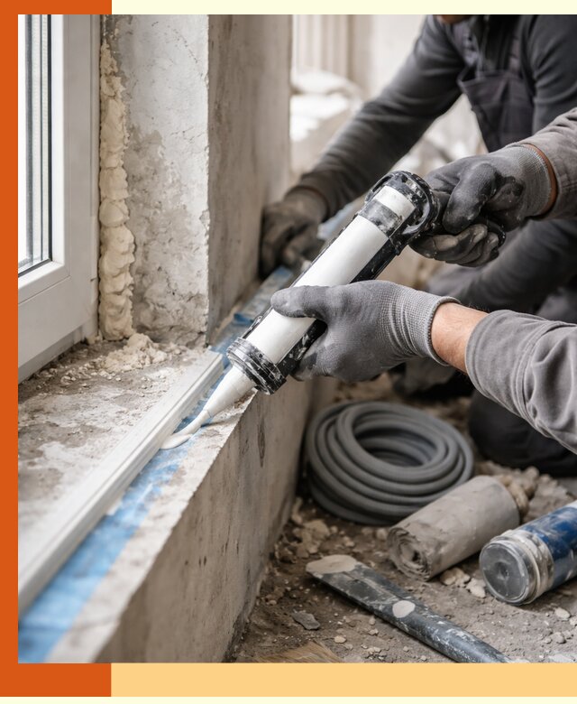 Герметизация стыков и примыканий зданий в Сергиевом Посаде