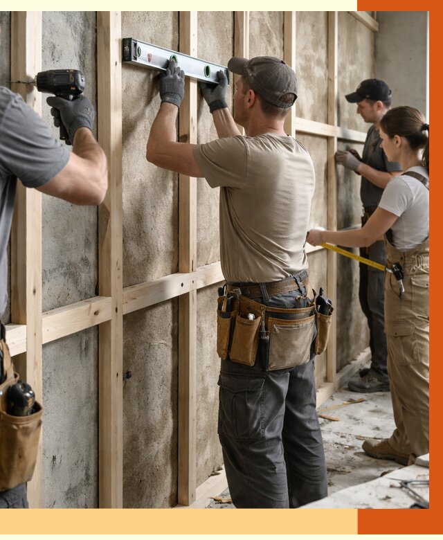 Монтаж обрешетки под утепление в Сергиевом Посаде от 1177 руб/м² | Заказать у ТепломастерСгп