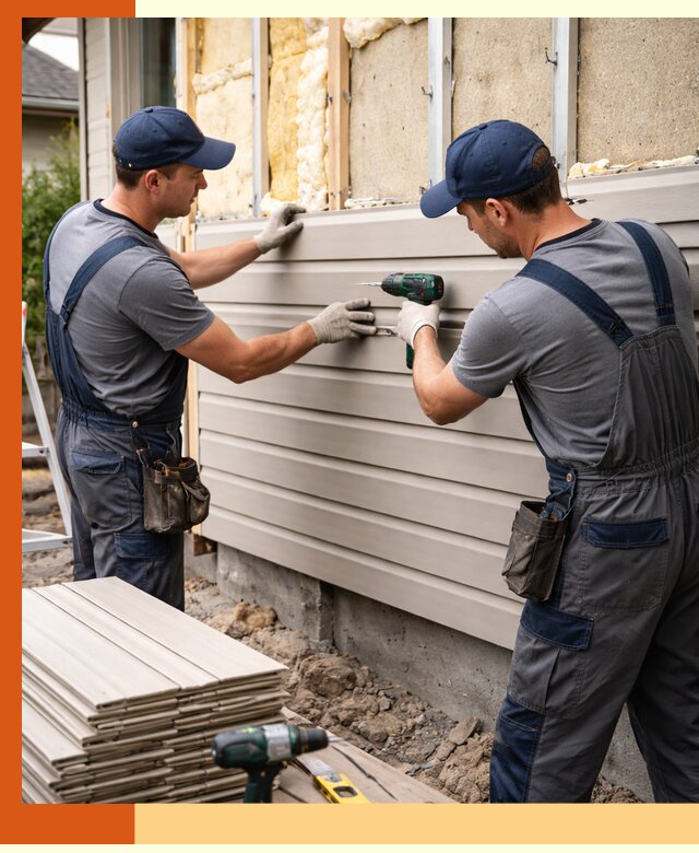 Монтаж сайдинга после утепления в Сергиевом Посаде качественно и надежно